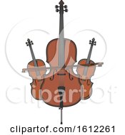 Poster, Art Print Of Bass And Cello Music Design