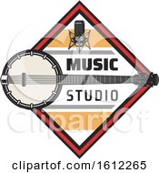 Poster, Art Print Of Banjo Music Design