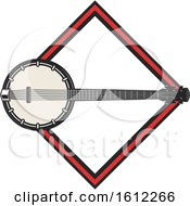 Poster, Art Print Of Banjo Music Design