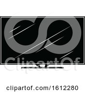 Clipart Of A Screen Royalty Free Vector Illustration