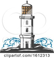 Clipart Of A Lighthouse Royalty Free Vector Illustration by Vector Tradition SM