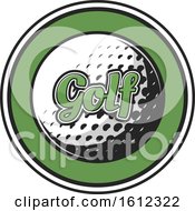 Clipart Of A Golf Sports Design Royalty Free Vector Illustration