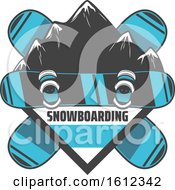 Poster, Art Print Of Snowboarding Design