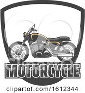 Poster, Art Print Of Motorcycle In A Shield