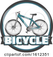 Clipart Of A Bicycle Logo Royalty Free Vector Illustration