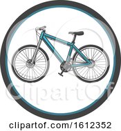 Clipart Of A Bicycle Logo Royalty Free Vector Illustration