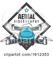 Clipart Of A Drone Aerial Photography Design Royalty Free Vector Illustration by Vector Tradition SM