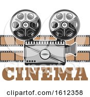 Clipart Of A Cinema Movie Camera Royalty Free Vector Illustration by Vector Tradition SM
