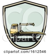 Poster, Art Print Of Shield Automotive Tow Truck Design