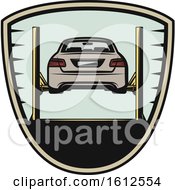 Clipart Of A Shield Automotive Design Royalty Free Vector Illustration