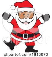 Poster, Art Print Of Happy Dancing Black Christmas Santa Claus