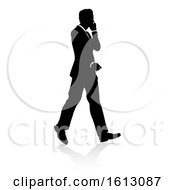 Business Person Silhouette On A White Background