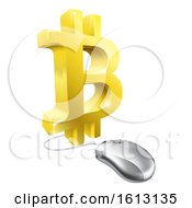 Poster, Art Print Of Bitcoin Computer Mouse Concept