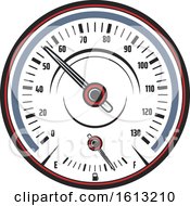 Clipart Of A Speedometer Automotive Design Royalty Free Vector Illustration by Vector Tradition SM