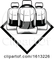 Clipart Of A Black And White Automotive Design Royalty Free Vector Illustration by Vector Tradition SM