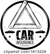 Poster, Art Print Of Black And White Automotive Car Insurance Design