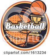 Clipart Of A Basketball Design Royalty Free Vector Illustration