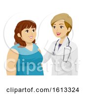 Teen Girl Fat Doctor Illustration