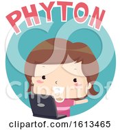 Kid Boy Python Illustration