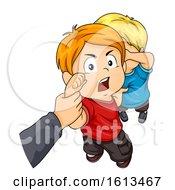 Kids Boys Hand Stop Bully Illustration