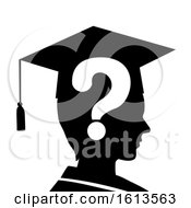 Poster, Art Print Of Man Silhouette Drop Out Financial Graduating