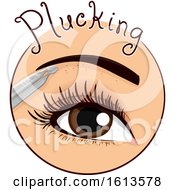 Poster, Art Print Of Eyebrow Plucking Icon Illustration