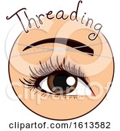 Poster, Art Print Of Eyebrow Threading Icon Illustration