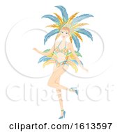 Girl Samba Outfit Illustration
