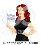 Girl Transgender Flag Illustration