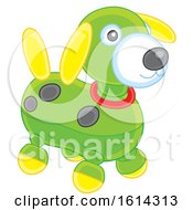 Clipart Of A Dog Kids Toy Royalty Free Vector Illustration