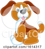 Clipart Of A Puppy Dog Kids Toy Royalty Free Vector Illustration