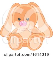 Clipart Of A Bunny Rabbit Kids Toy Royalty Free Vector Illustration