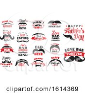 Clipart Of Mustaches For Fathers Day Royalty Free Vector Illustration