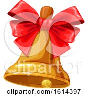 Clipart Of A Christmas Bell Royalty Free Vector Illustration by Vector Tradition SM