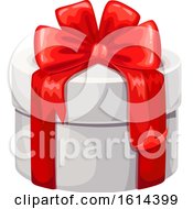 Clipart Of A Christmas Gift Royalty Free Vector Illustration