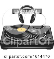 Clipart Of A Record Deck Royalty Free Vector Illustration