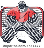 Poster, Art Print Of Hockey Goalie