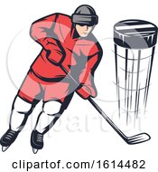 Poster, Art Print Of Hockey Player