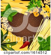 Clipart Of A Pasta Border Royalty Free Vector Illustration