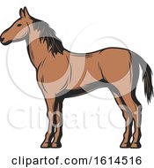 Poster, Art Print Of Brown Horse