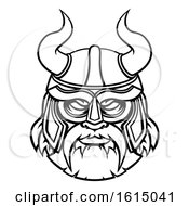 Poster, Art Print Of Viking Warrior Sports Mascot Character