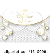 Poster, Art Print Of Luxurious Christmas Bauble Background