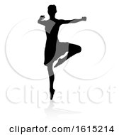Poster, Art Print Of Dancing Ballet Dancer Silhouette