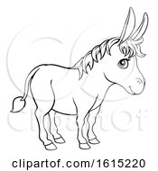 Poster, Art Print Of Donkey Animal Cartoon Character