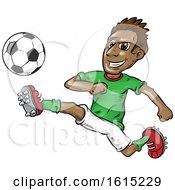 Poster, Art Print Of Soccer Player In Action