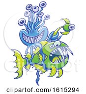 Poster, Art Print Of Ellyfish Catching A Deep See Angler Fish