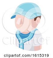 Poster, Art Print Of Baseball Man Avatar People Icon