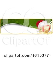 Poster, Art Print Of Christmas Website Banner Header With A Gift
