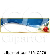 Poster, Art Print Of Christmas Website Banner Header With Baubles