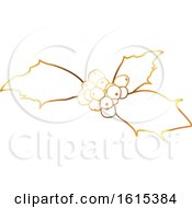 Poster, Art Print Of Golden Sprig Of Christmas Holly